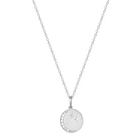 silver - moon star necklace - seolgold