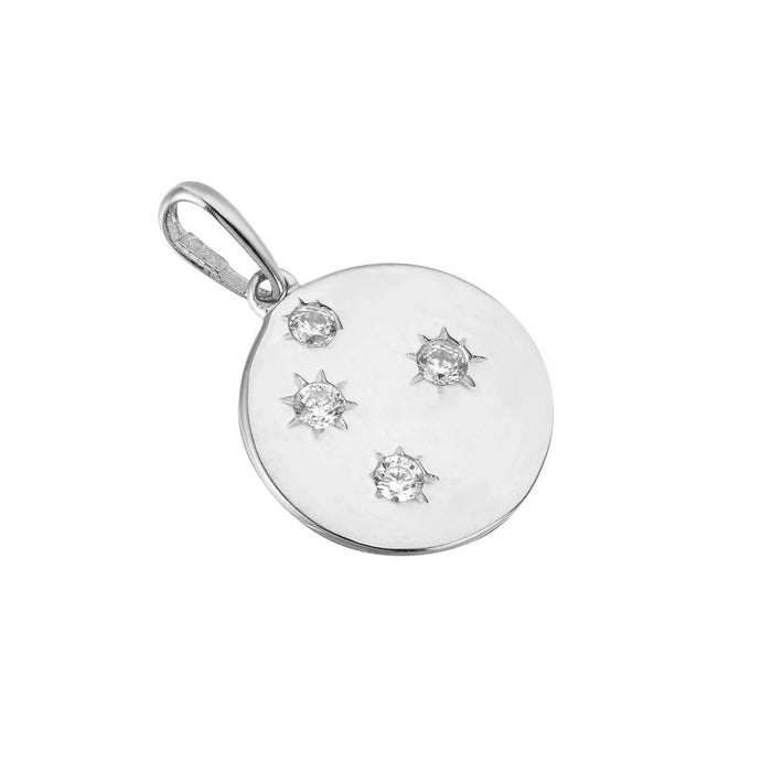 silver star sign pendant - seol-gold