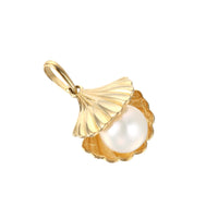gold shell necklace - seol-gold