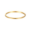 9ct Gold Thin Plain Band Ring - seol-gold