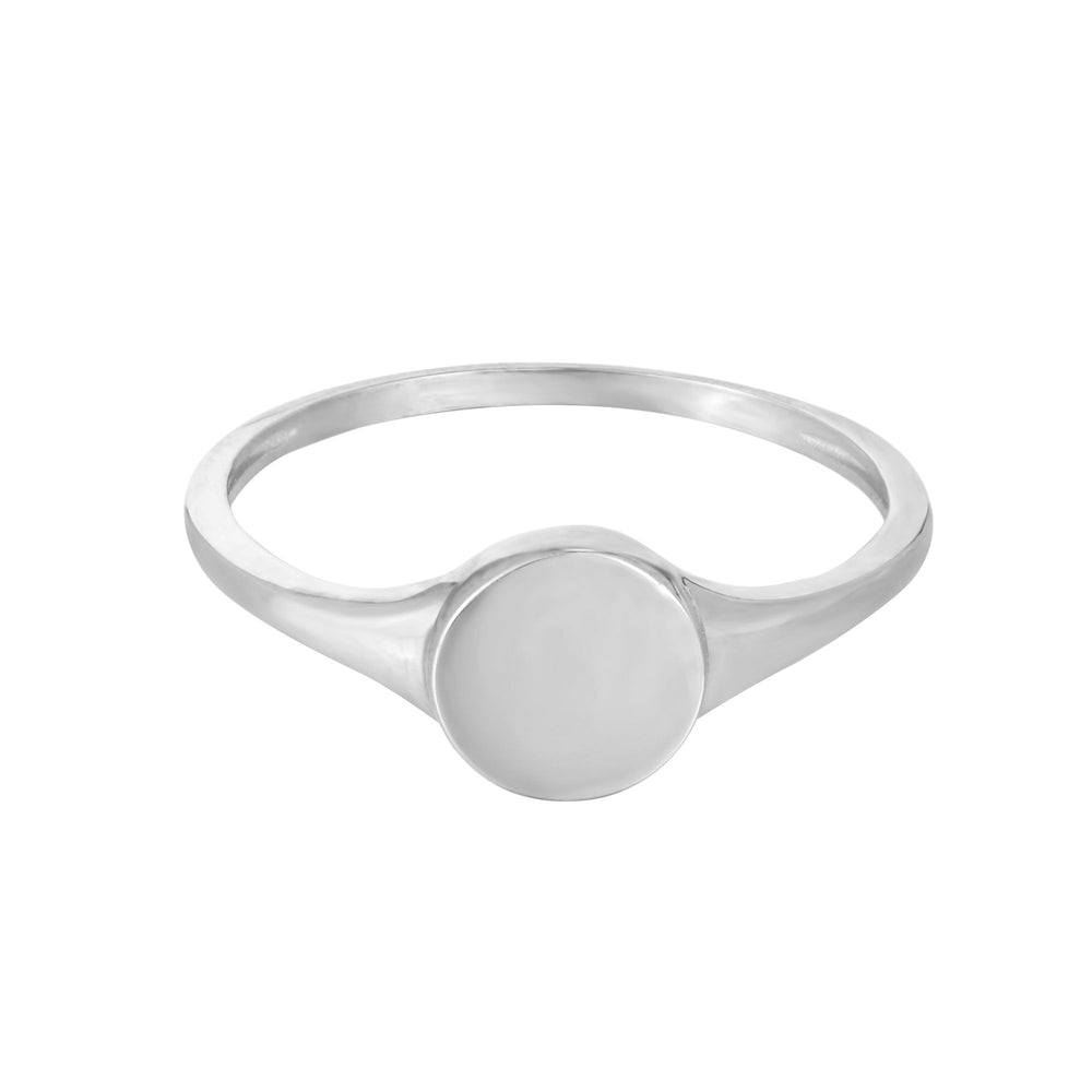 sterling silver signet ring - seolgold