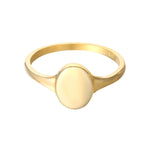 9ct Solid Gold Oval Signet Ring