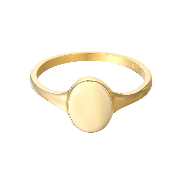 9ct gold signet - seol gold