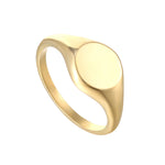 gold signet ring - seol-gold