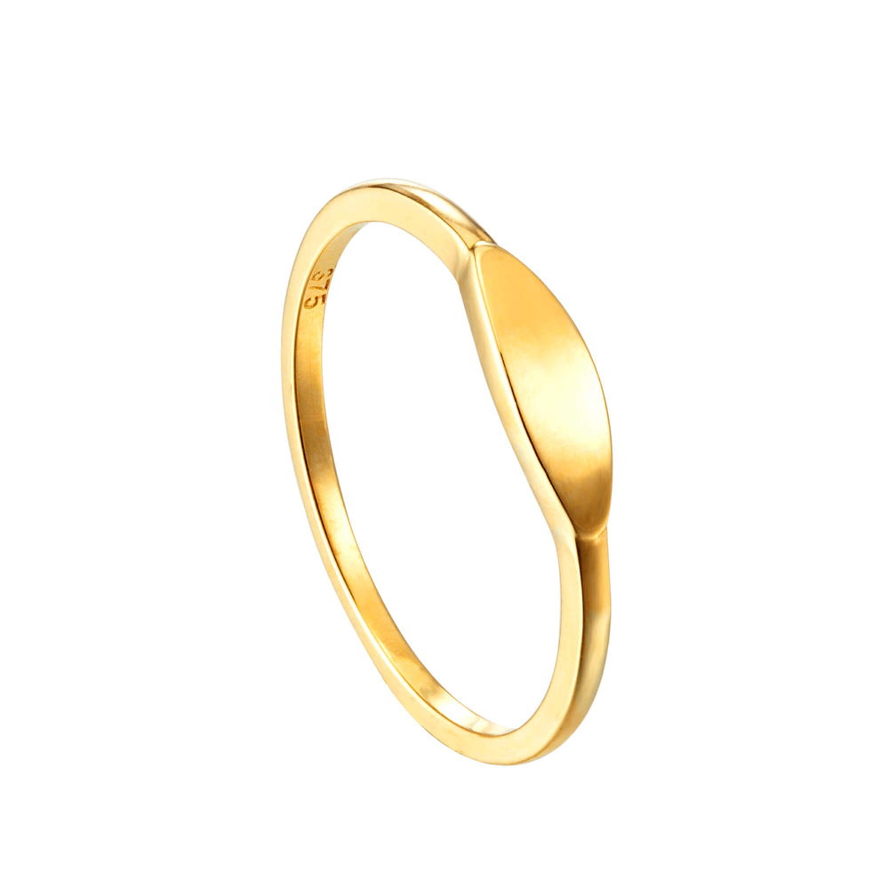 9ct oval ring - seol gold