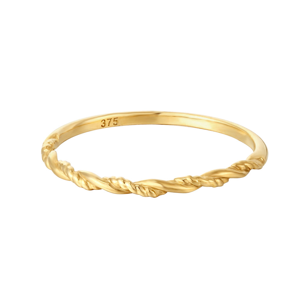 9ct gold stacking ring - seolgold