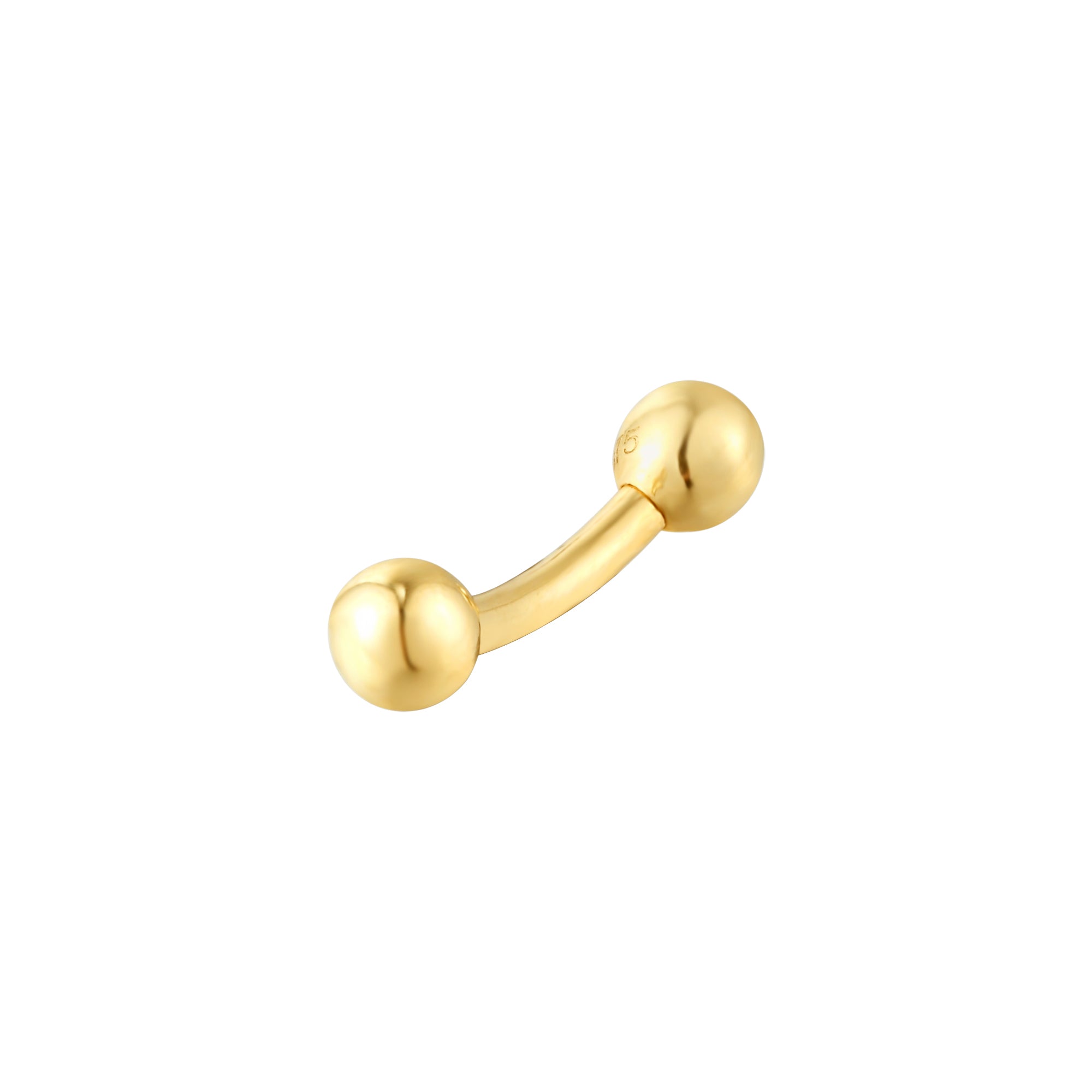 9ct Solid Gold cartilage stud - seolgold
