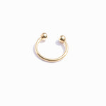 gold horseshoe earring - seol-gold