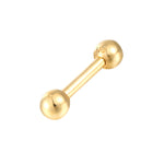 9ct Solid Gold 3mm Ball Screw Back Stud