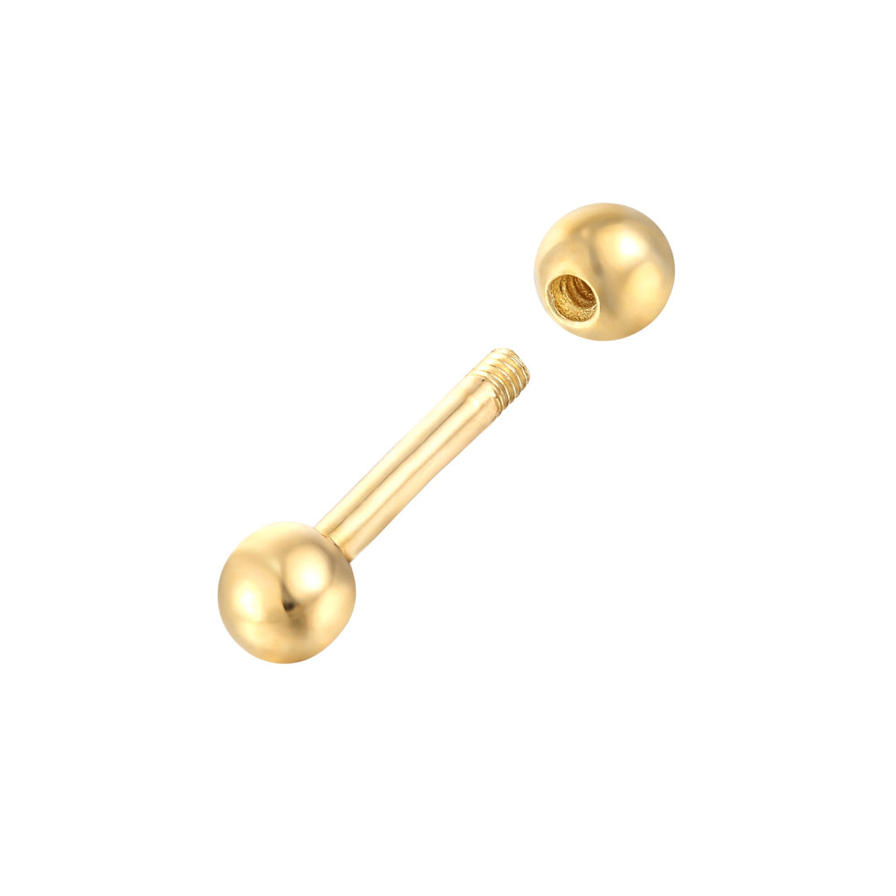 9k gold cartilage earring - seolgold