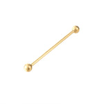  9ct Solid Gold scaffold barbell stud - seol-gold