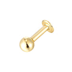 9ct Solid Gold Labret Ball Stud