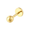 gold stud earring - seolgold