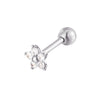 9ct white gold cartilage stud - seolgold