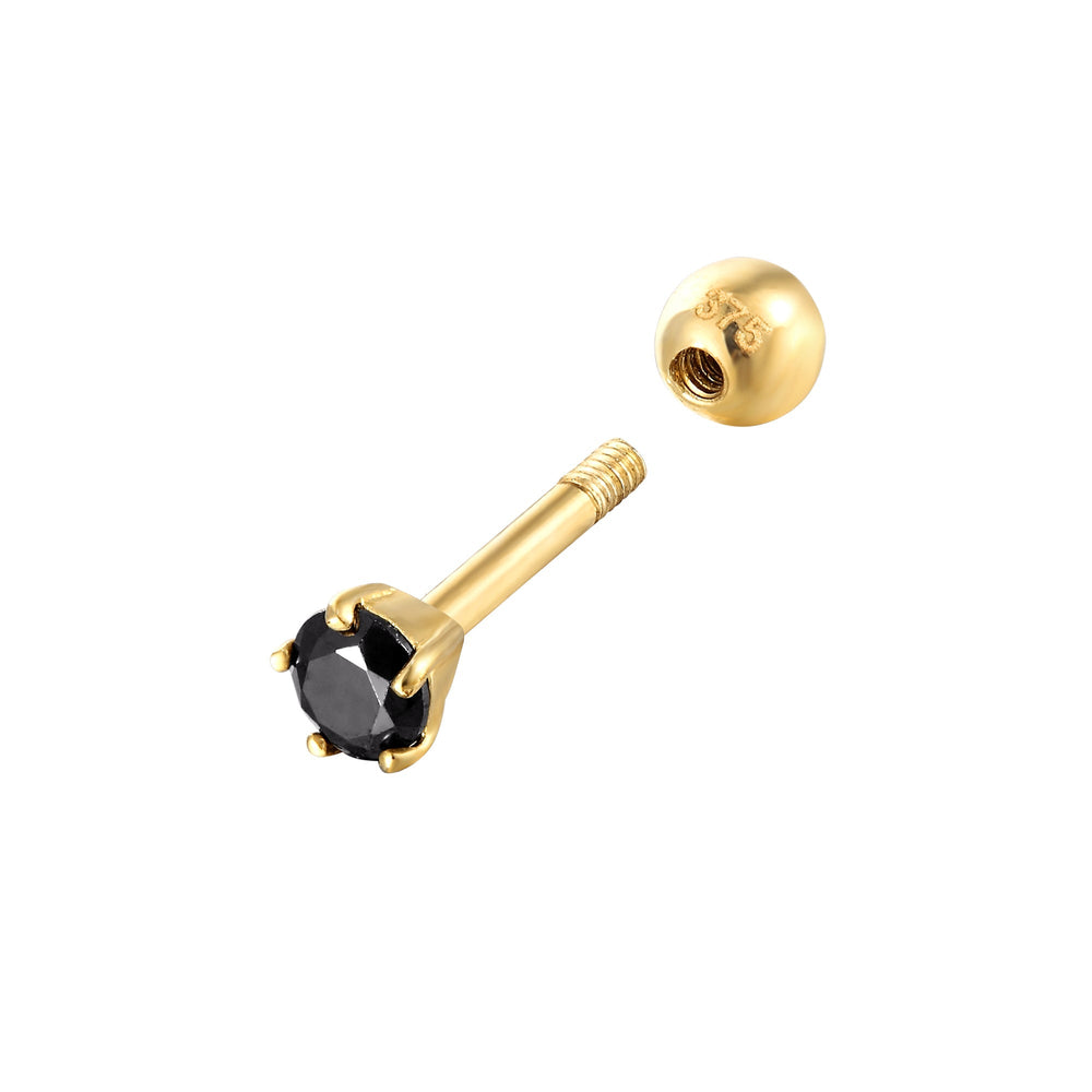 9ct gold cartilage earring - seolgold