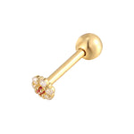 Ruby cartilage earring - seol-gold