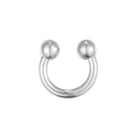 Sterling Silver Tiny Horseshoe Earring