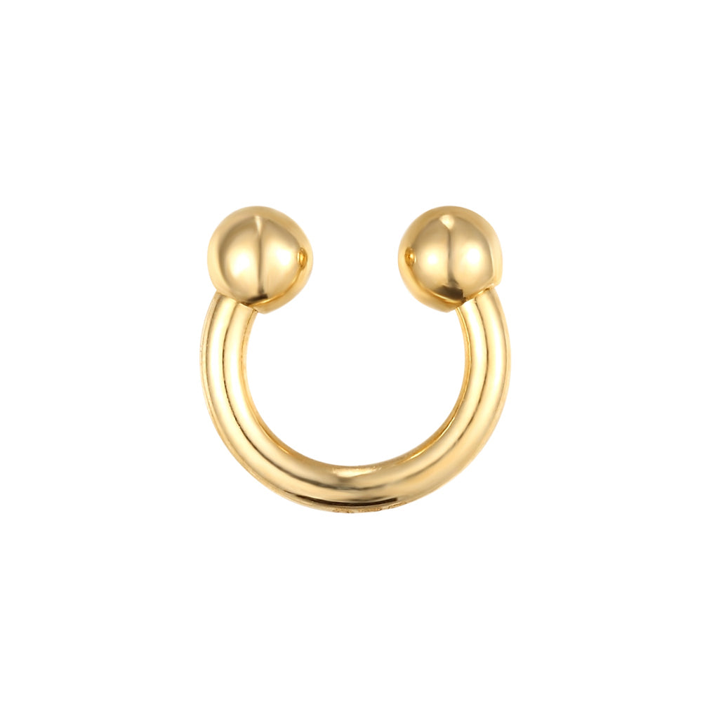 9ct Solid Gold Tiny Horseshoe Earring