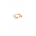 9ct gold small horseshoe earring - seol-gold