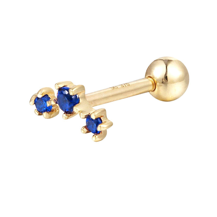 Sapphire Constellation CZ Stud - Seol Gold