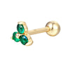 emerald stud - seol gold