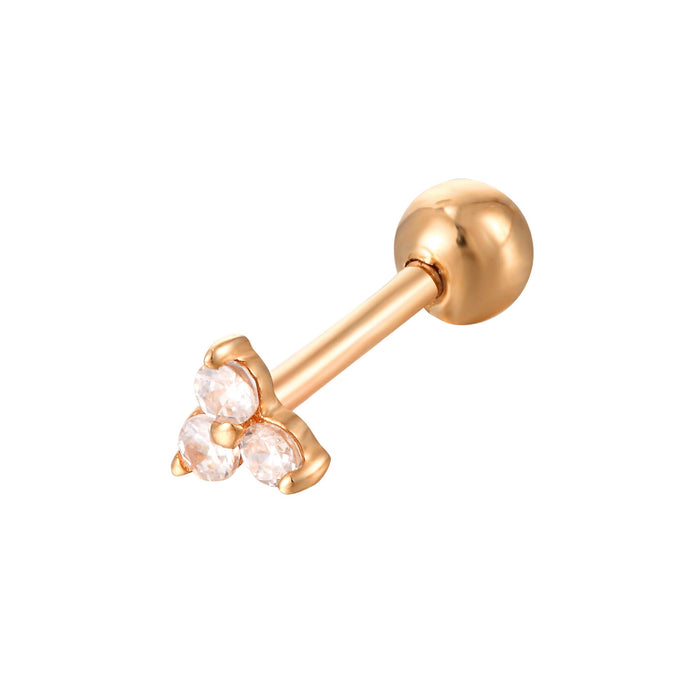 rose gold cartilage earring - seol-gold