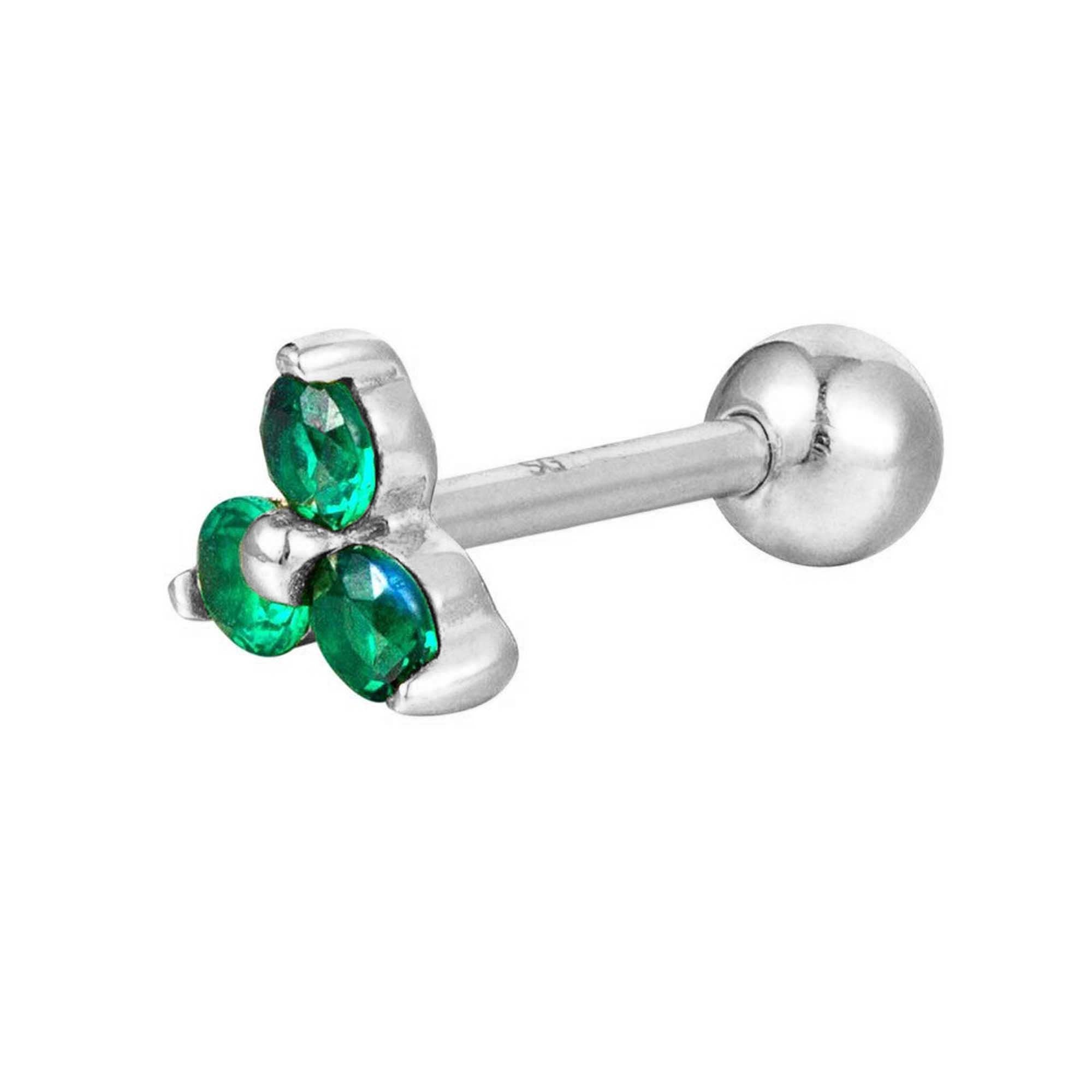emerald stud - seolgold