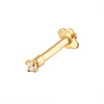  9ct Solid Gold cartilage stud - seol-gold
