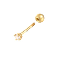 gold cartilage earring - seol-gold