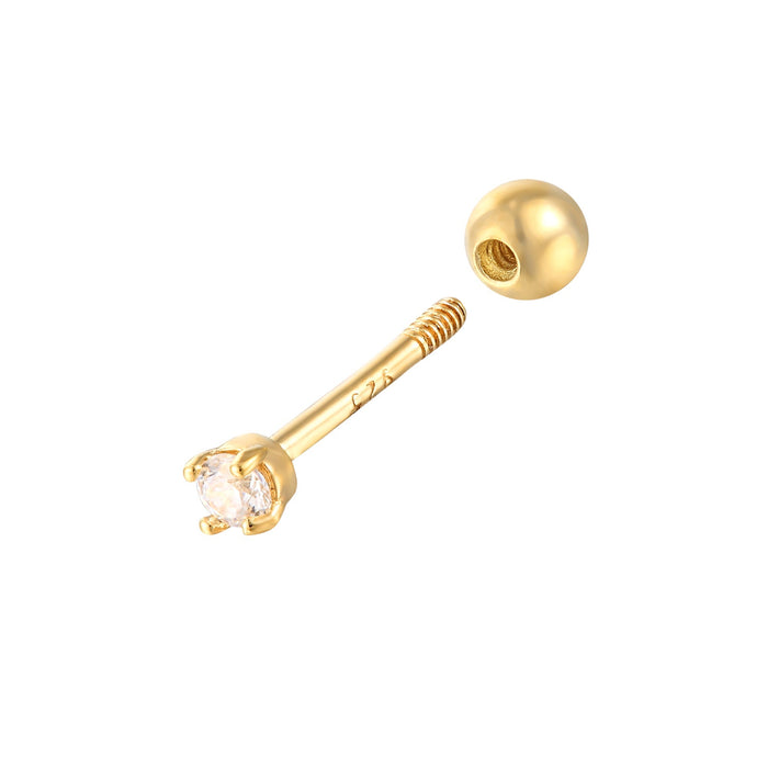 gold cartilage earring - seol-gold