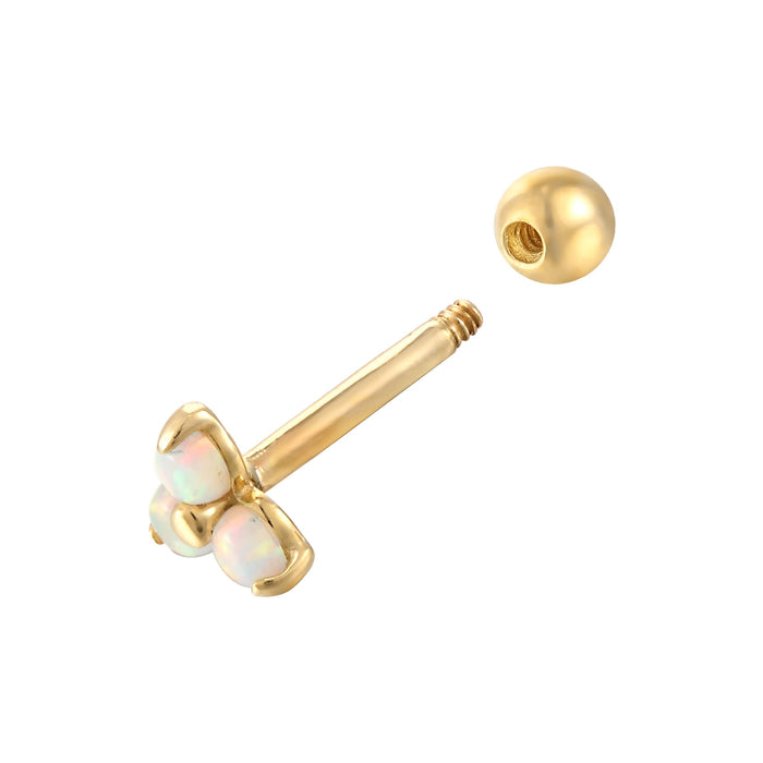 Opal helix earring - seolgold