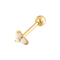 Opal barbell earring - seolgold
