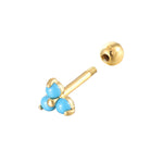 9ct gold turquoise earring - seolgold