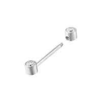 CZ Barbell Scaffold Stud - seolgold