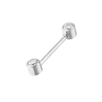 Silver - cartilage stud - seolgold