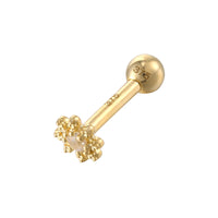 9ct Solid Gold flower stud - seol gold