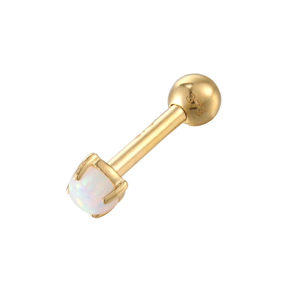9ct Solid Gold Opal Stud Earring