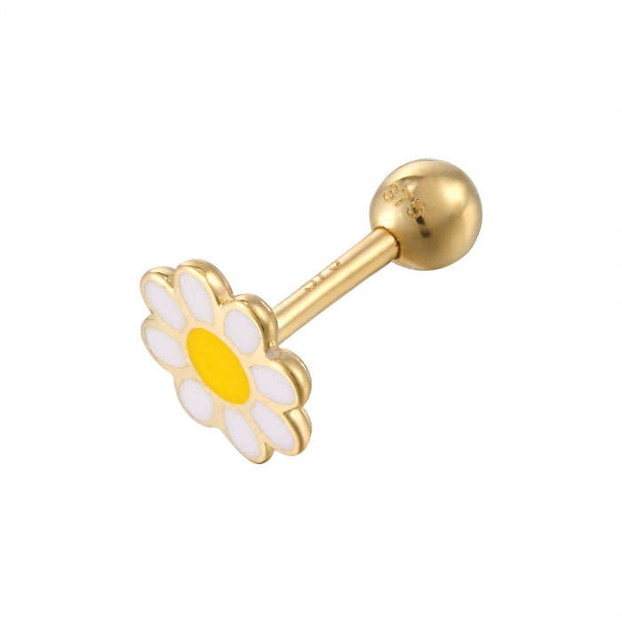 flower stud - seol gold