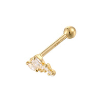 9ct stud earring - seol gold