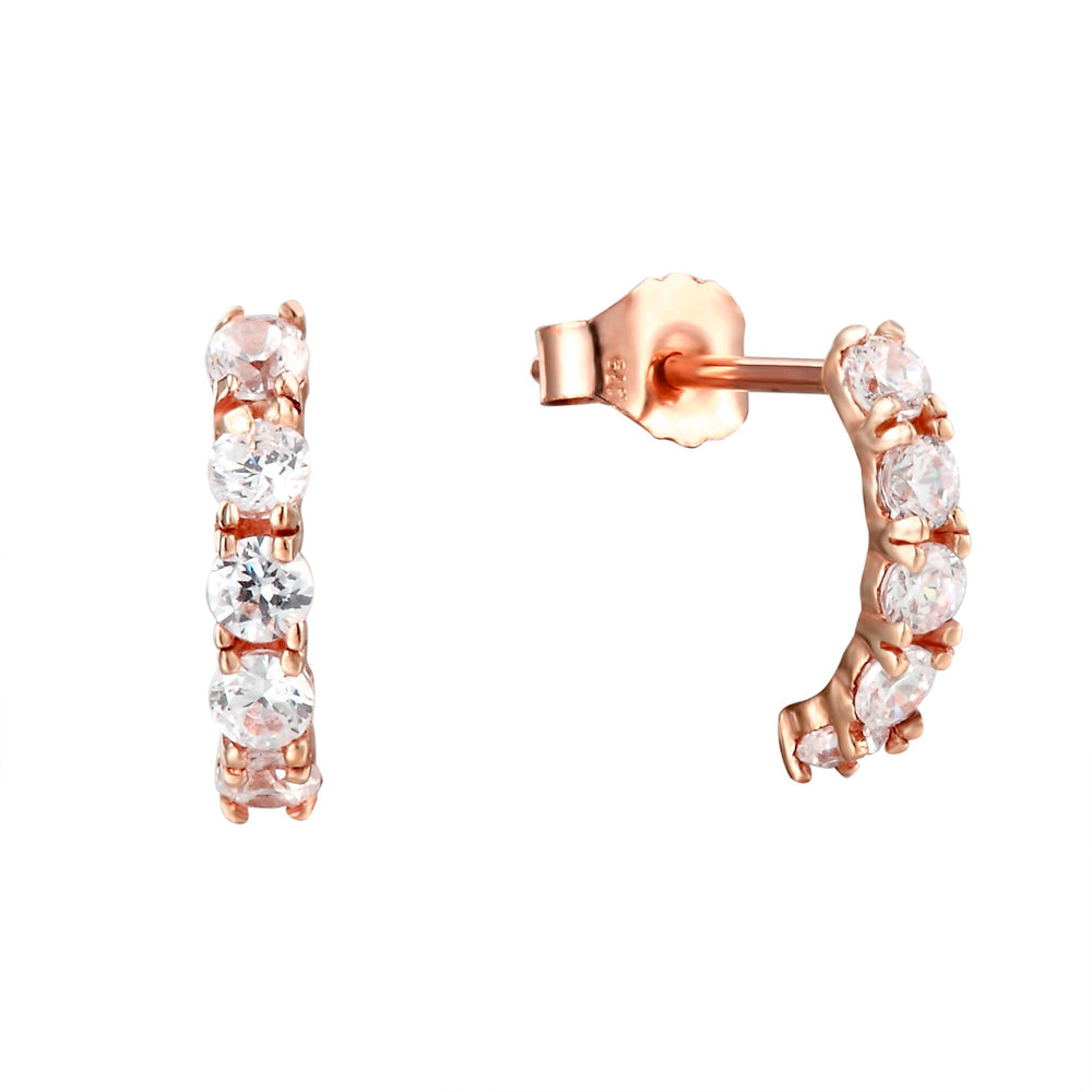 9ct Solid Rose Gold studs - seolgold