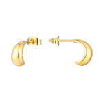 18ct Gold Vermeil Cashew Stud Earrings
