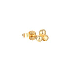9ct Solid Gold Triple Dot Studs