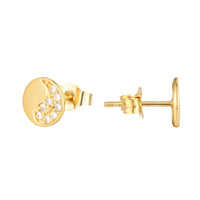 9ct gold - yin yang earrings - seolgold
