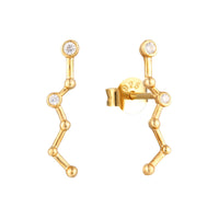 18ct Gold Vermeil Constellation earrings- seol-gold