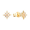 9ct Gold CZ Star Studs - seol-gold