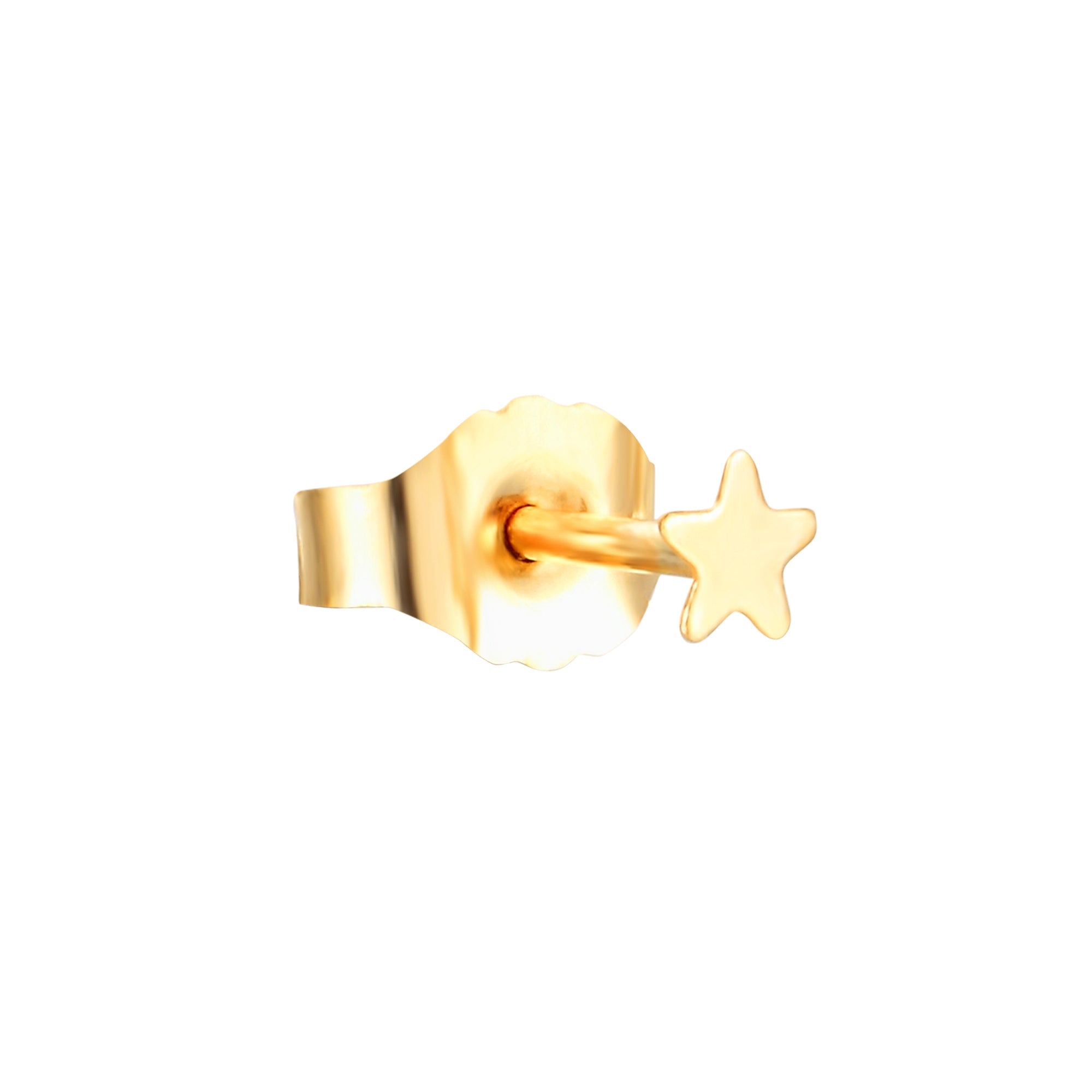 9ct Solid Gold Tiny Star Studs