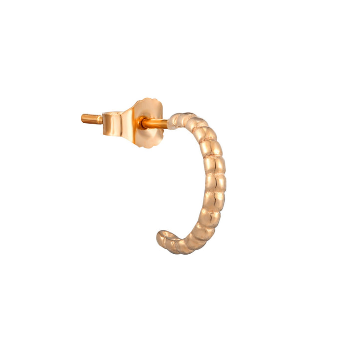 9ct Solid Rose Gold Dot Stud Earrings - seolgold