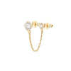 9ct Solid Gold cz stud - seol gold