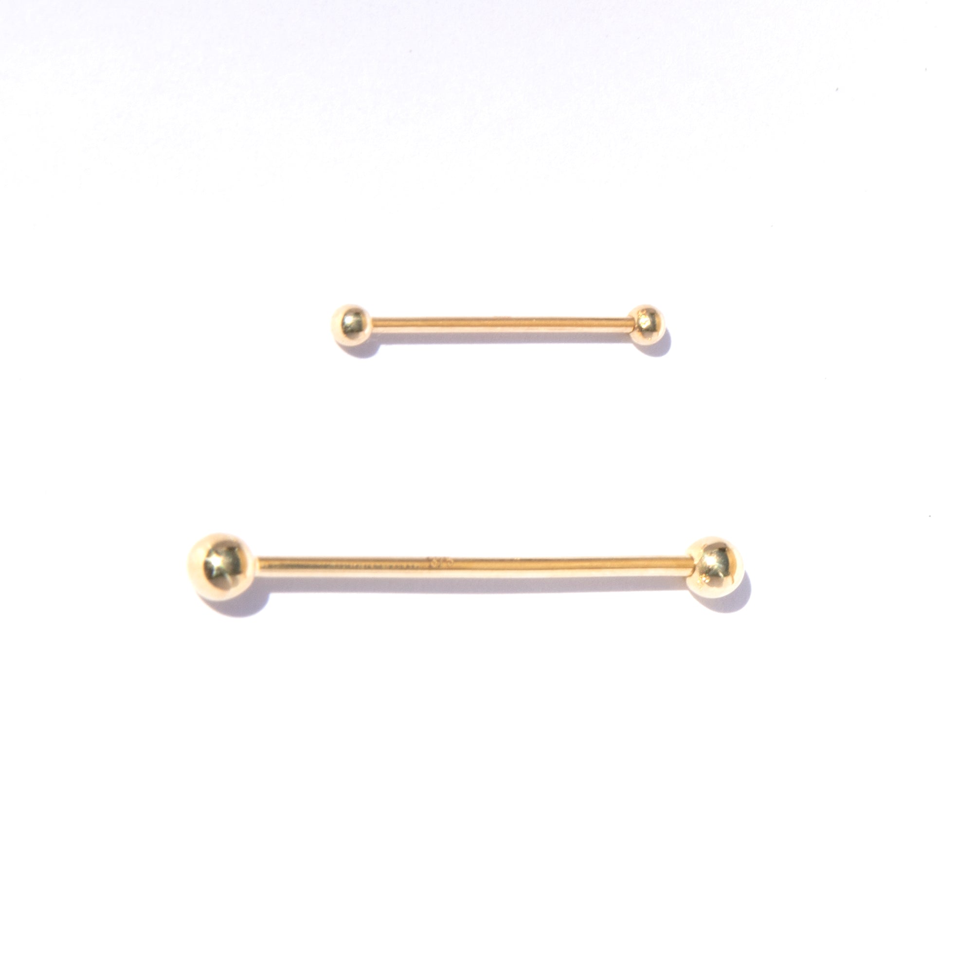  9ct Solid Gold scaffold bar ear - seol-gold