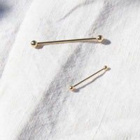 9k gold scaffold earring- seol-gold